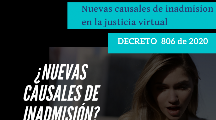 Nuevas causales de inadmision de la demanda