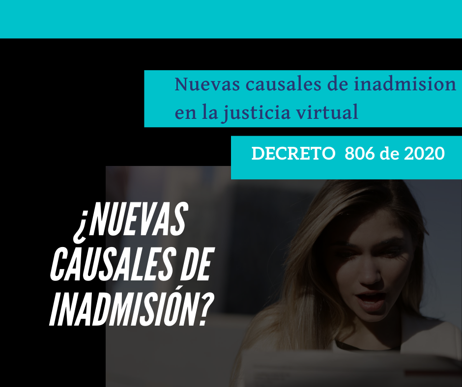Nuevas causales de inadmision de la demanda